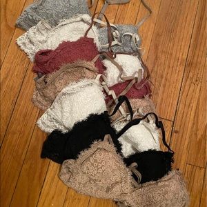 Aerie lace bralettes size S bundle
